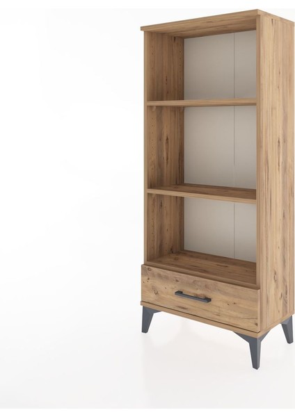 Hyperion Dolap 3 Raflı Tek Çekmeceli 60X44X134 Çam-Çam modelleri