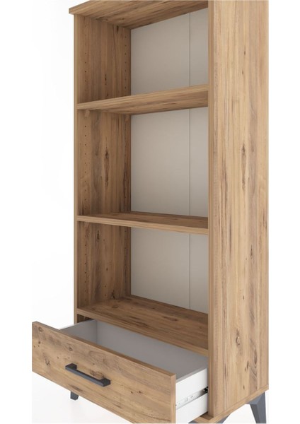 Hyperion Dolap 3 Raflı Tek Çekmeceli 60X44X134 Çam-Çam indirimleri