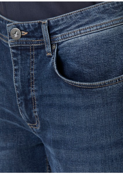 Mavi Yıkamalı Slim Fit Jean Pantolon indirimleri