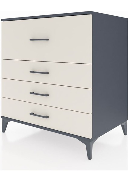 Kronos Şifonyer 4 Çekmeceli 88X59X96 Antrasit-Aytaşı modelleri