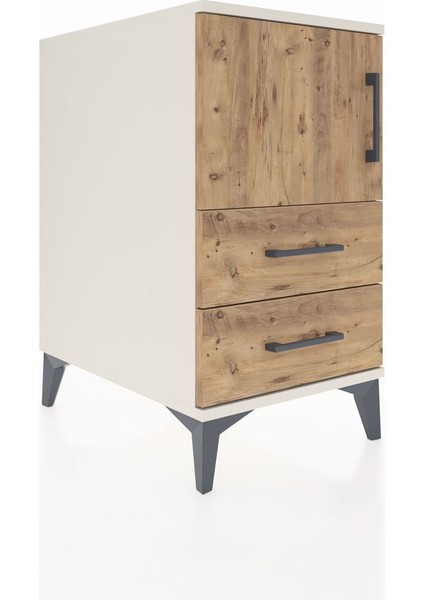 Kronos Komodin 2 Raflı 2 Çekmeceli Tek Kapaklı 44X59X80 Aytaşı-Çam fiyatları