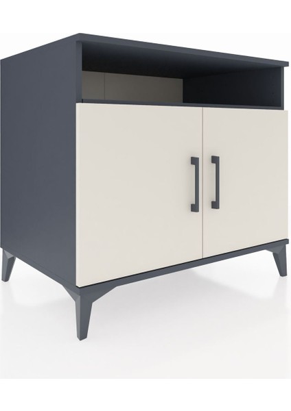 Kronos Şifonyer 2 Raflı 2 Kapaklı 88X59X80 Antrasit-Aytaşı fiyatları