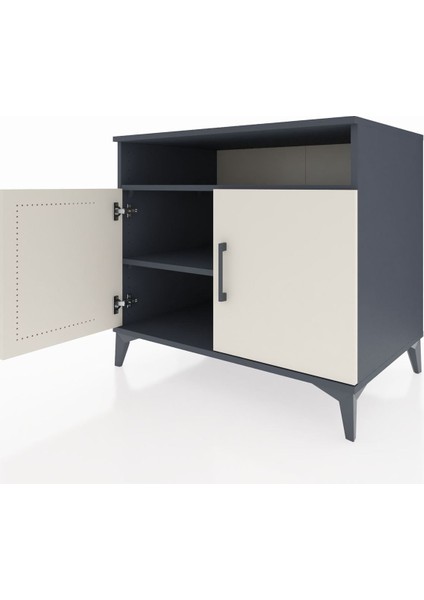Kronos Şifonyer 2 Raflı 2 Kapaklı 88X59X80 Antrasit-Aytaşı fırsatları