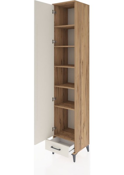 Hyperion Dolap 6 Raflı Tek Çekmeceli Tek Kapaklı 44X44X243 Çam-Aytaşı fırsatları