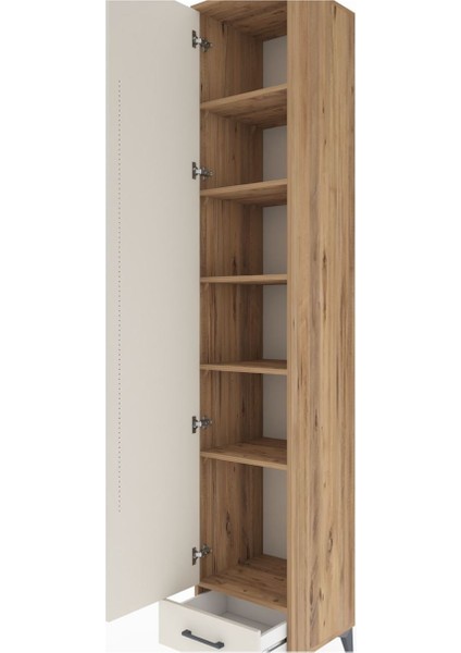 Hyperion Dolap 6 Raflı Tek Çekmeceli Tek Kapaklı 44X44X243 Çam-Aytaşı indirimleri