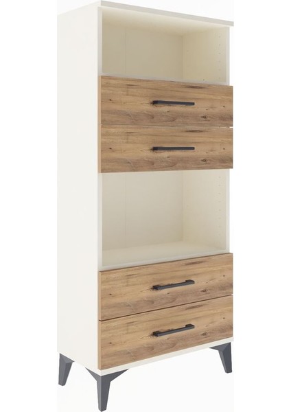 Arges Dolap 2 Raflı 4 Çekmeceli 60X30X134 Aytaşı-Çam fiyatları