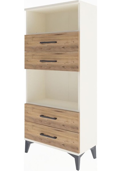 Arges Dolap 2 Raflı 4 Çekmeceli 60X30X134 Aytaşı-Çam modelleri