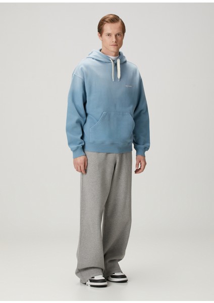 Ethos Mavi Kapüşonlu Organik Pamuk Sweatshirt fiyatları