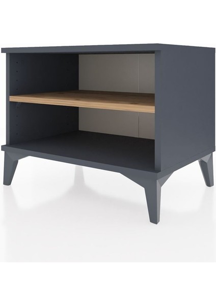 Hyperion Komodin Tek Raflı 60X44X48 Antrasit-Çam fırsatları