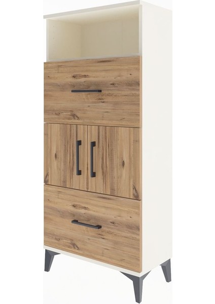 Arges Dolap 2 Raflı 2 Çekmeceli 2 Kapaklı 60X30X134 Aytaşı-Çam modelleri