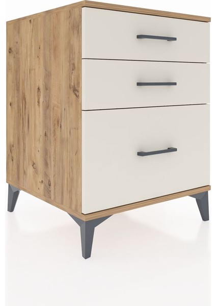 Kronos Komodin 3 Çekmeceli 60X59X80 Çam-Aytaşı fiyatları