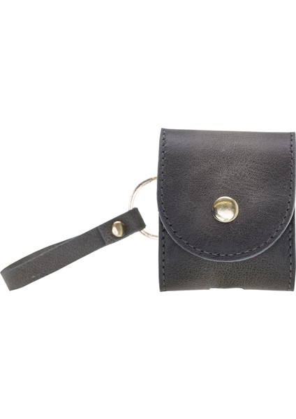 Apple Airpods 2.nesil Uyumlu Deri Kılıf Mai Snap TN18 Gri indirimleri