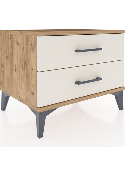 Hyperion Komodin 2 Çekmeceli 60X44X48 Çam-Aytaşı fiyatları