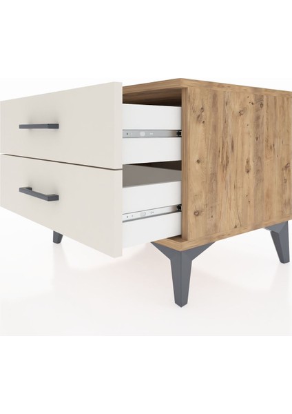 Hyperion Komodin 2 Çekmeceli 60X44X48 Çam-Aytaşı indirimleri