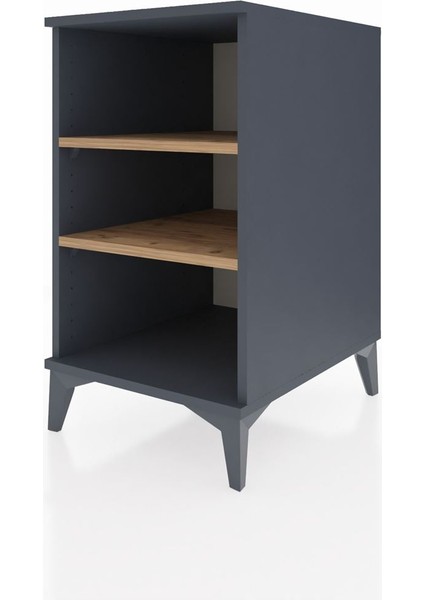 Kronos Komodin 2 Raflı 44X59X80 Antrasit-Çam fırsatları