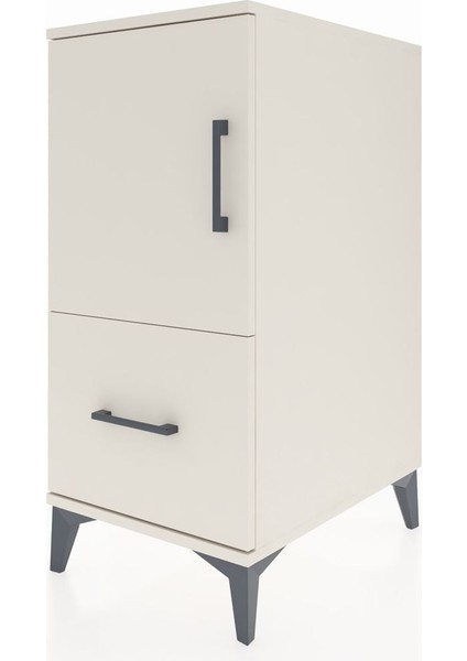 Kronos Komodin 2 Raflı Tek Çekmeceli Tek Kapaklı 44X59X96 Aytaşı-Aytaşı modelleri