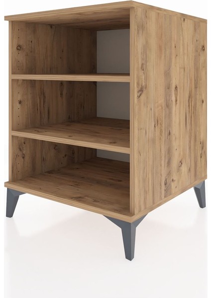 Kronos Komodin 2 Raflı 60X59X80 Çam-Çam modelleri