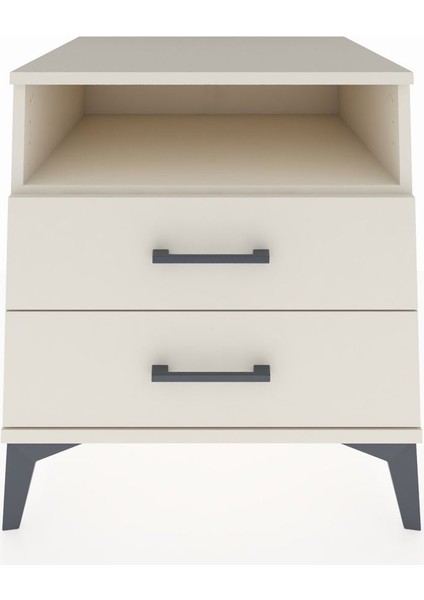 Kronos Komodin Tek Raflı 2 Çekmeceli 60X59X64 Aytaşı-Aytaşı fiyatları