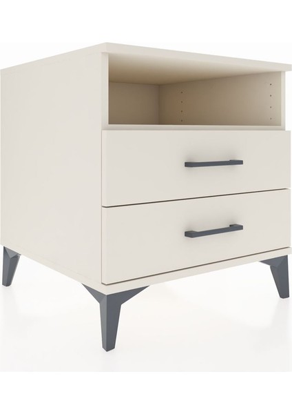 Kronos Komodin Tek Raflı 2 Çekmeceli 60X59X64 Aytaşı-Aytaşı modelleri