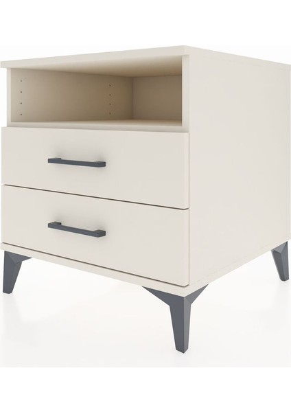 Kronos Komodin Tek Raflı 2 Çekmeceli 60X59X64 Aytaşı-Aytaşı indirimleri