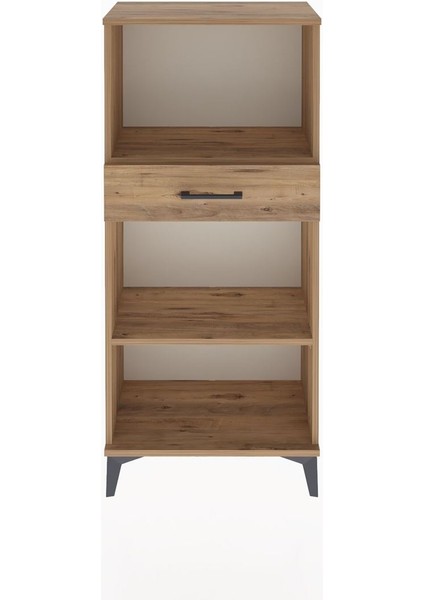 Arges Dolap 2 Raflı Tek Çekmeceli 60X30X134 Çam-Çam