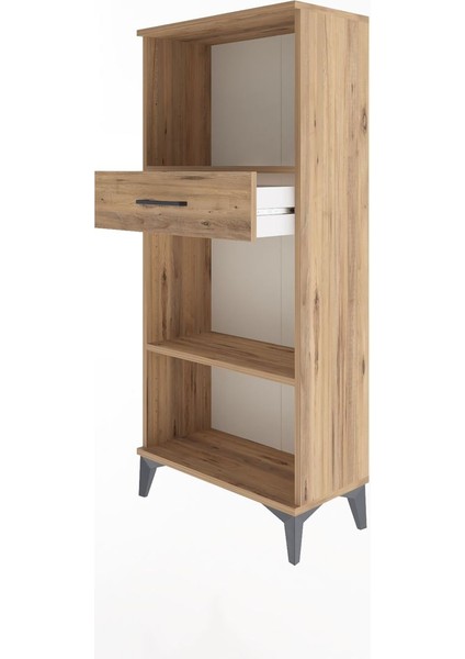 Arges Dolap 2 Raflı Tek Çekmeceli 60X30X134 Çam-Çam fırsatları