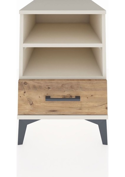 Kronos Komodin 2 Raflı Tek Çekmeceli 44X59X64 Aytaşı-Çam