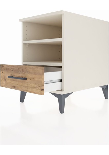 Kronos Komodin 2 Raflı Tek Çekmeceli 44X59X64 Aytaşı-Çam indirimleri