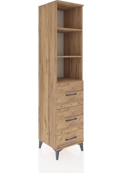 Hyperion Dolap 3 Raflı 3 Çekmeceli 44X44X195 Çam-Çam fiyatları