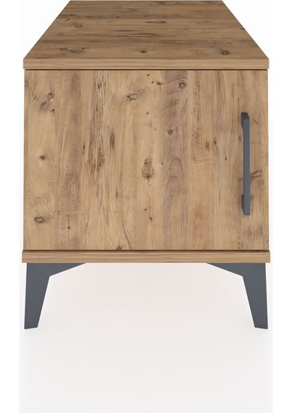 Kronos Komodin Tek Raflı Tek Kapaklı 44X59X48 Çam-Çam