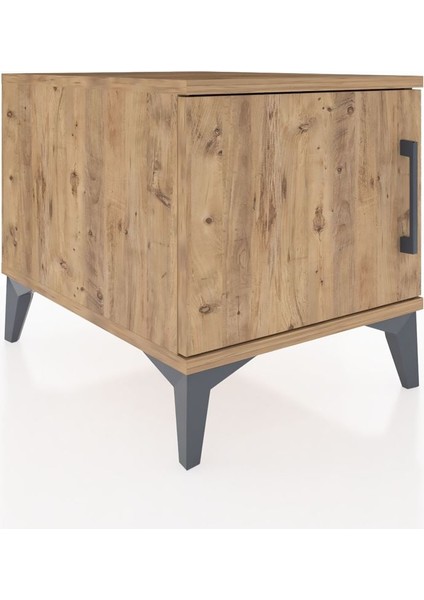 Kronos Komodin Tek Raflı Tek Kapaklı 44X59X48 Çam-Çam fiyatları