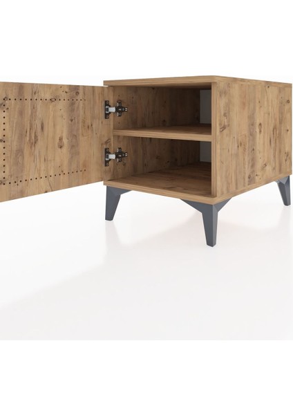 Kronos Komodin Tek Raflı Tek Kapaklı 44X59X48 Çam-Çam fırsatları