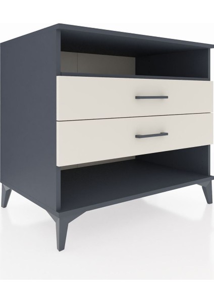 Kronos Şifonyer Tek Raflı 2 Çekmeceli 88X59X80 Antrasit-Aytaşı fiyatları