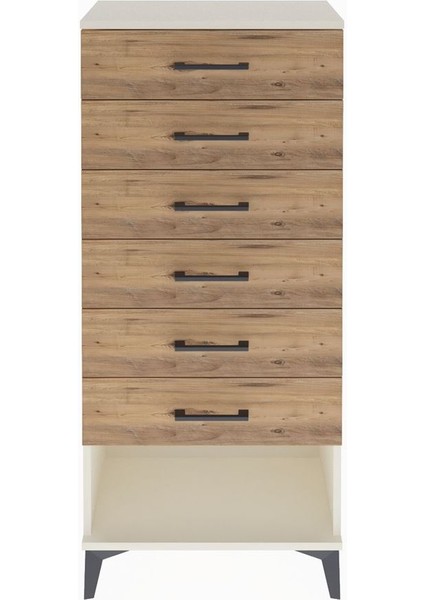 Arges Dolap 6 Çekmeceli 60X30X134 Aytaşı-Çam