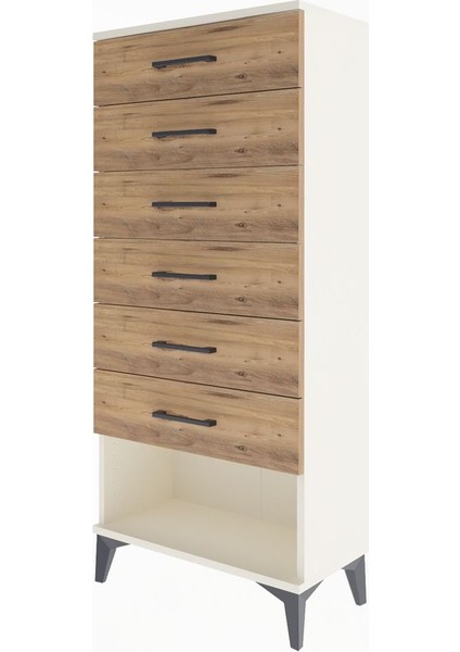 Arges Dolap 6 Çekmeceli 60X30X134 Aytaşı-Çam modelleri