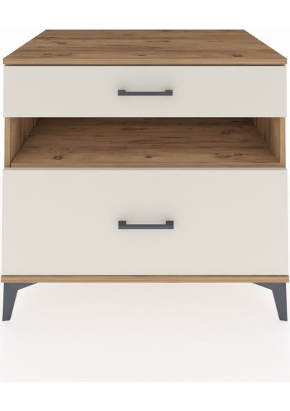 Kronos Şifonyer Tek Raflı 2 Çekmeceli 88X59X80 Çam-Aytaşı