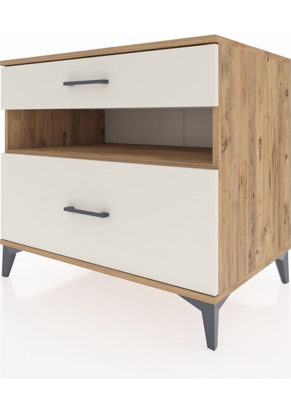 Kronos Şifonyer Tek Raflı 2 Çekmeceli 88X59X80 Çam-Aytaşı modelleri