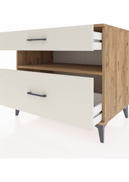 Kronos Şifonyer Tek Raflı 2 Çekmeceli 88X59X80 Çam-Aytaşı fırsatları