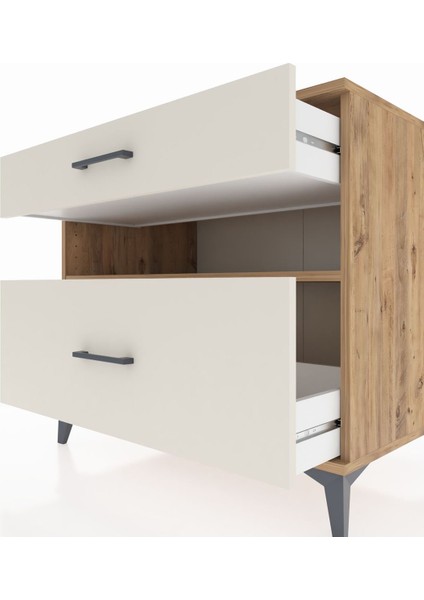 Kronos Şifonyer Tek Raflı 2 Çekmeceli 88X59X80 Çam-Aytaşı indirimleri