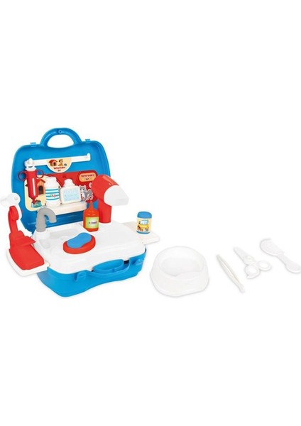 Aksesuarlı Çantalı Veteriner Seti 21 Parça