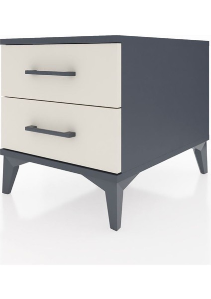 Kronos Komodin 2 Çekmeceli 44X59X48 Antrasit-Aytaşı modelleri