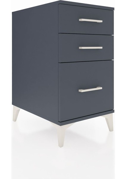 Kronos Komodin 3 Çekmeceli 44X59X80 Antrasit-Antrasit fiyatları