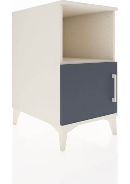 Kronos Komodin 2 Raflı Tek Kapaklı 44X59X80 Aytaşı-Antrasit fiyatları