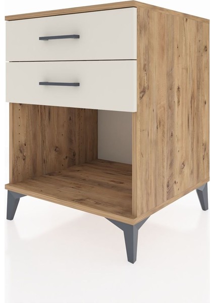 Kronos Komodin 2 Çekmeceli 60X59X80 Çam-Aytaşı modelleri