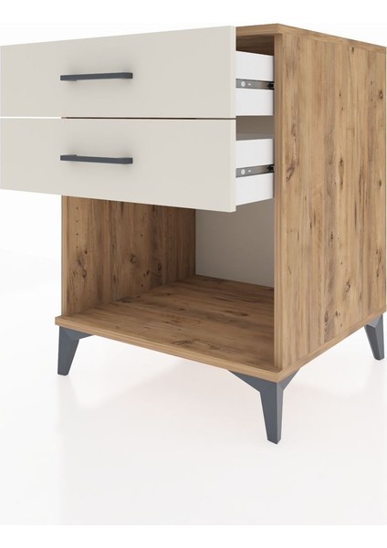 Kronos Komodin 2 Çekmeceli 60X59X80 Çam-Aytaşı fırsatları