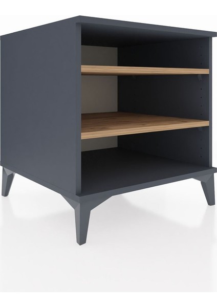 Kronos Komodin 2 Raflı 60X59X64 Antrasit-Çam modelleri