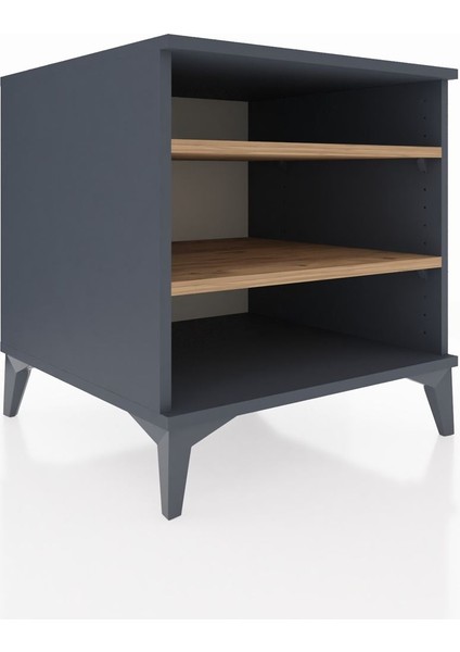 Kronos Komodin 2 Raflı 60X59X64 Antrasit-Çam fırsatları