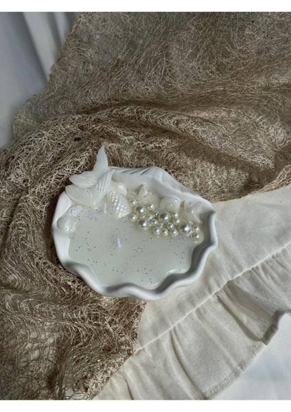 Istiridye Deniz Kabuğu Incili Tasarım Mum Soya Wax Mum indirimleri