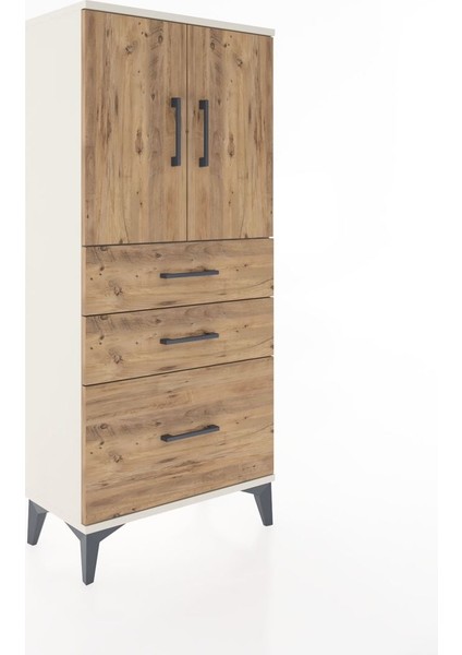 Hyperion Dolap 2 Raflı 3 Çekmeceli 2 Kapaklı 60X44X134 Aytaşı-Çam fiyatları