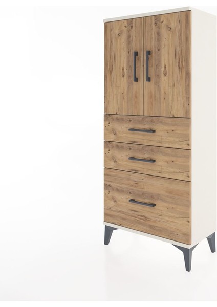 Hyperion Dolap 2 Raflı 3 Çekmeceli 2 Kapaklı 60X44X134 Aytaşı-Çam modelleri